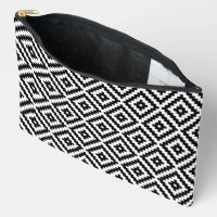 Aztec Symbol Block Big Pattern BW