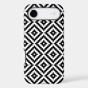 Aztec Symbol Block Ptn Black & White I