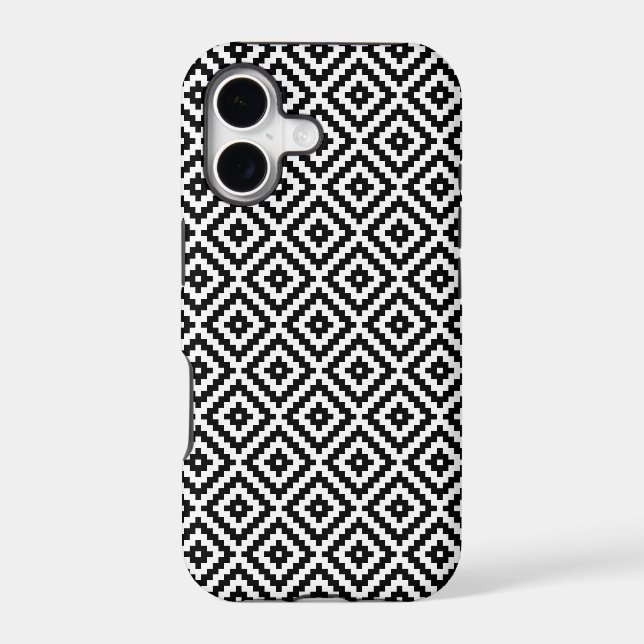 Aztec Symbol Block Rpt Pattern BWI Case-Mate iPhon (Back)