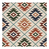Aztec Symbol Stylised Big Pattern Colour Mix