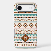 Aztec Teal Ter Blk Cr Mixed Pattern (Personalized)