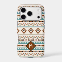 Aztec Teal Ter Blk Cr Mixed Pattern (Personalized)