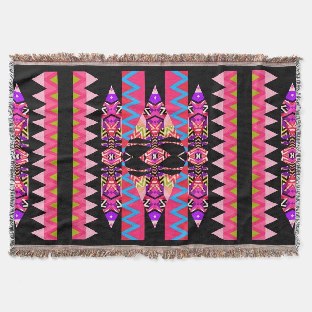 Aztec Throw Blanket (Front)