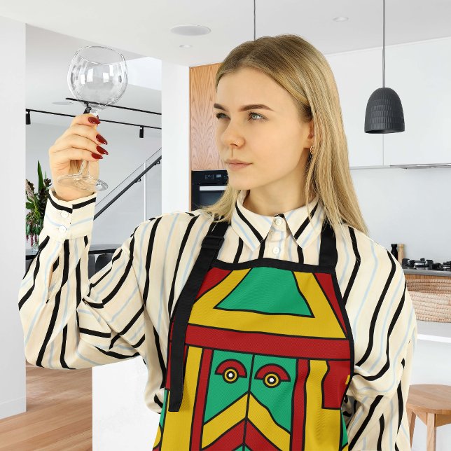 Aztec Tiki Mask Apron (Creator Uploaded)