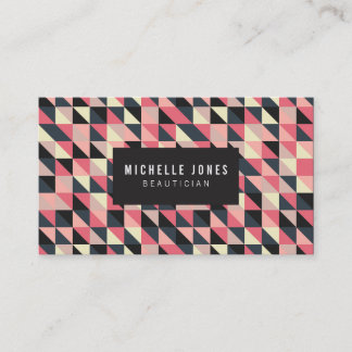 Aztec Triangles Stylist Business Cards
