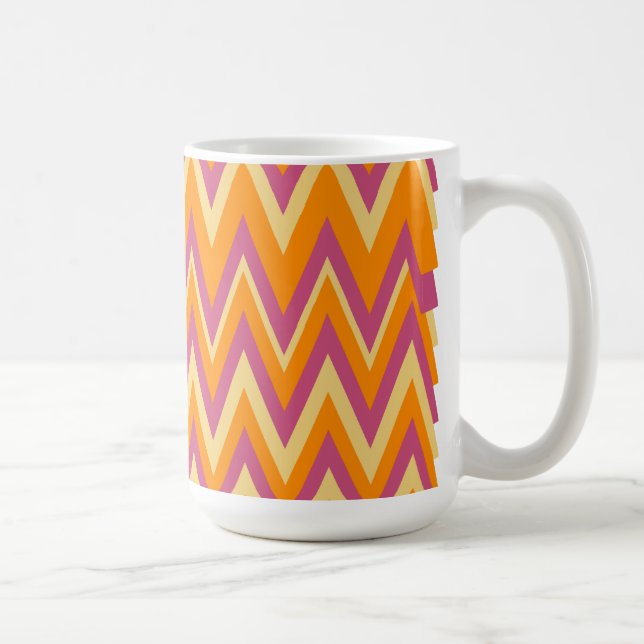 Aztec Tribal ZigZag Coffee Mug (Right)