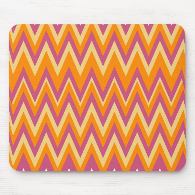 Aztec Tribal ZigZag Mouse Pad (Front)