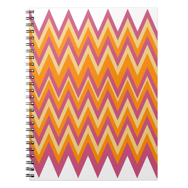 Aztec Tribal ZigZag Notebook (Front)