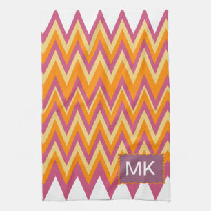 Aztec Tribal ZigZag Tea Towel