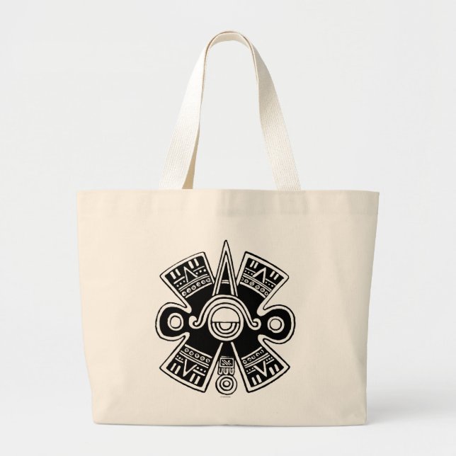 Aztec Universe Large Tote Bag (Front)