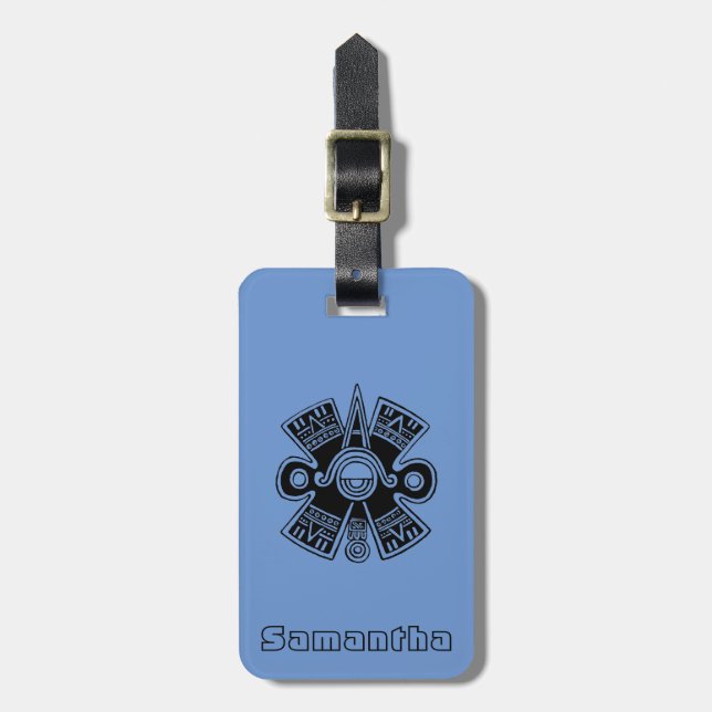 Aztec Universe Luggage Tag (Front Vertical)