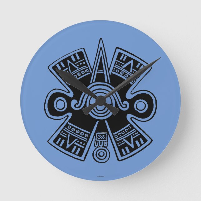 Aztec Universe Round Clock (Front)