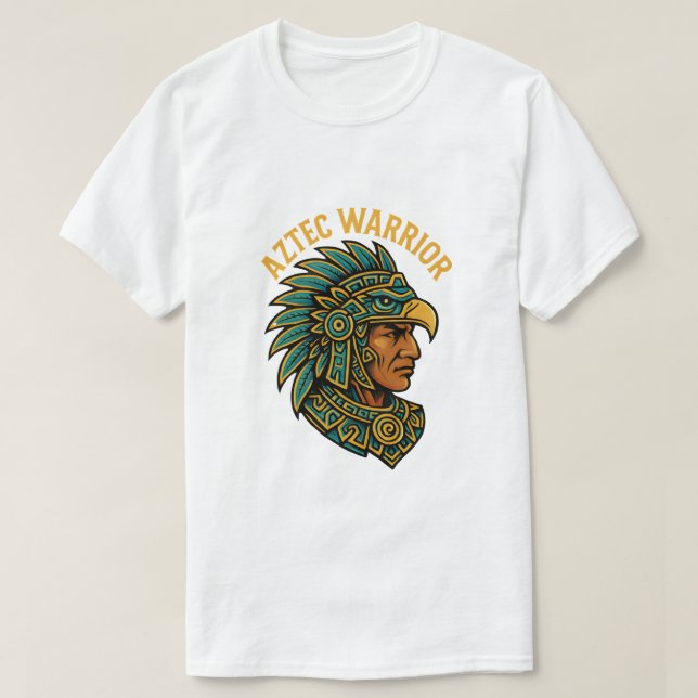 Aztec Warrior – Ancient Power & CourageT-Shirt T-Shirt (Design Front)