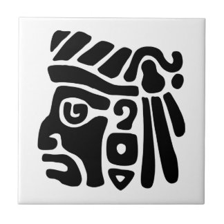 Aztec Warrior Ceramic Tile