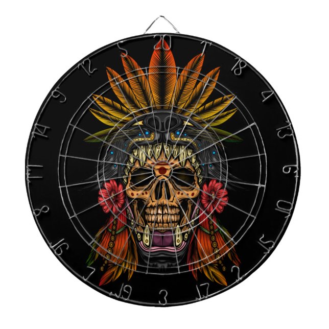 Aztec Warrior Dartboard (Front)