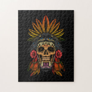 Aztec Warrior Jigsaw Puzzle