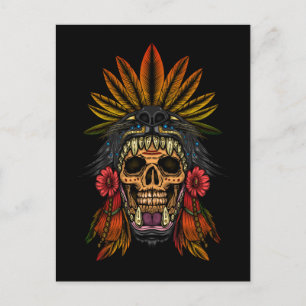 Aztec Warrior Postcard