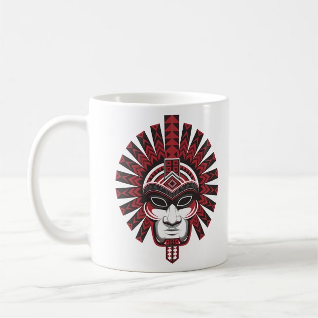 Aztec Warrior Pride Coffee Mug (Left)