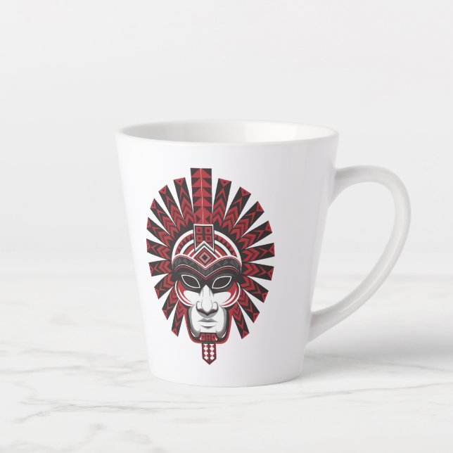Aztec Warrior Pride Latte Mug (Right)