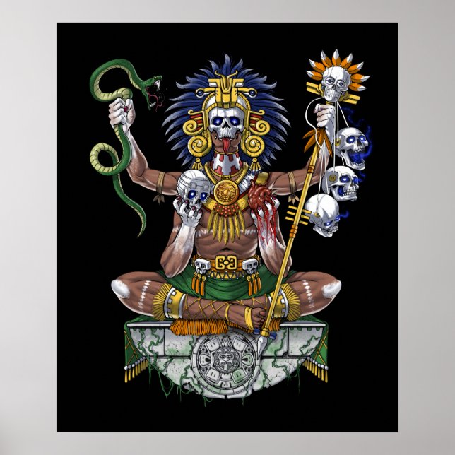 Aztec Warrior Shaman Poster (Front)