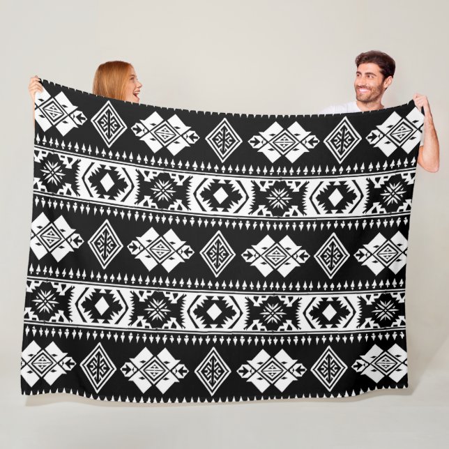 Aztec Western Pattern Fleece Blanket (In Situ)