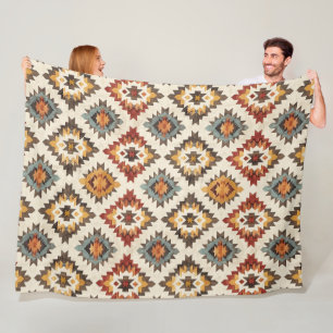 Aztec Western Pattern Fleece Blanket