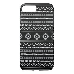 Aztec White Grey Black Mixed Motifs Pattern iPhone 8 Plus/7 Plus Case