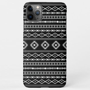 Aztec White Grey Black Mixed Motifs Pattern iPhone 11Pro Max Case