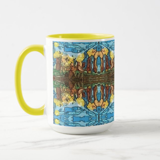 Aztec Yellow Adventure Mug (Left)