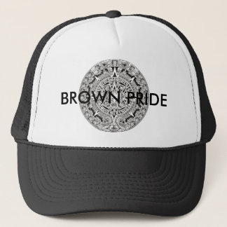 azteca cal, BROWN PRIDE Trucker Hat