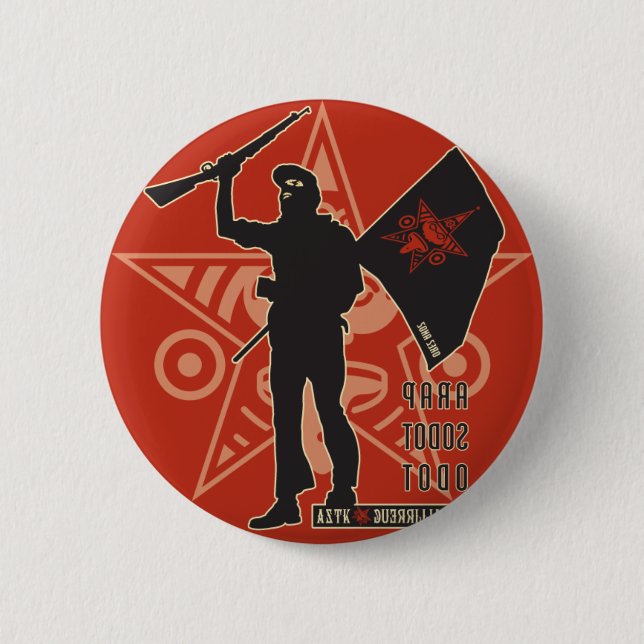 AZTK-EZLN 6 CM ROUND BADGE (Front)
