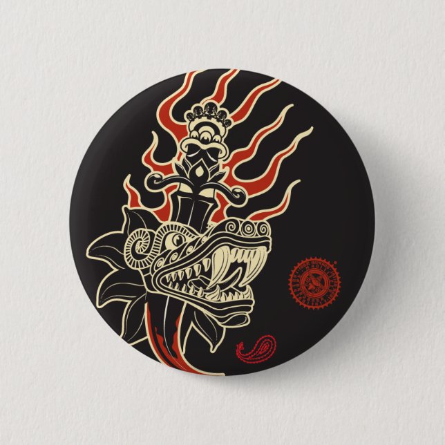 AZTK-Qutzal 6 Cm Round Badge (Front)