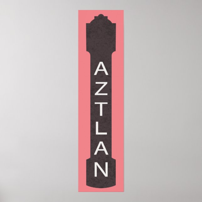 aztlan theatre signage poster (Front)