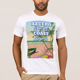 Azuero Sunset Coast Panama Beach travel poster T-Shirt