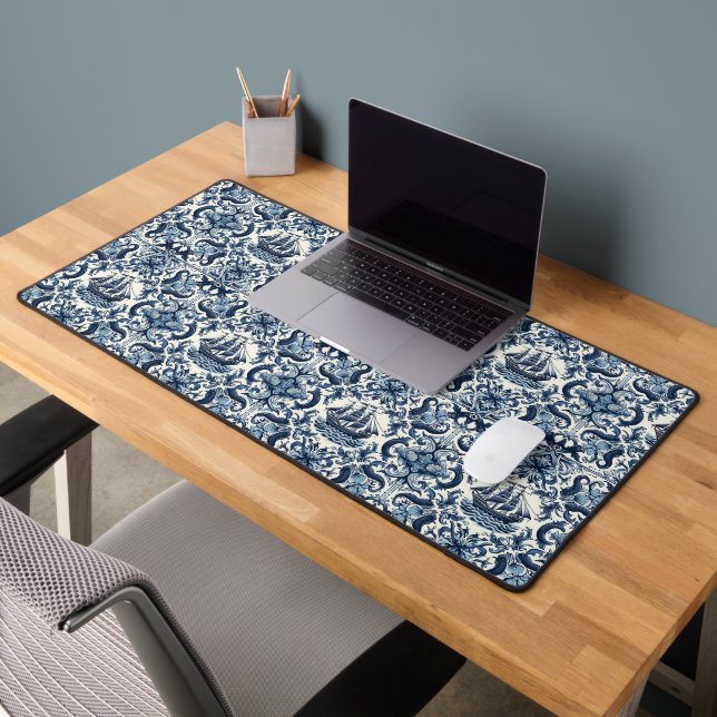 Azujejo pattern desk mat (Office 2)