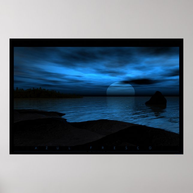 Azul Fresco Poster (Front)