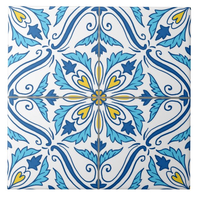 Azulejo 4 ceramic tile (Front)