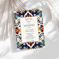 Azulejo blue Portuguese Mediterranean ornate