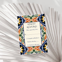 Azulejo blue Talavera vintage Mexican wedding