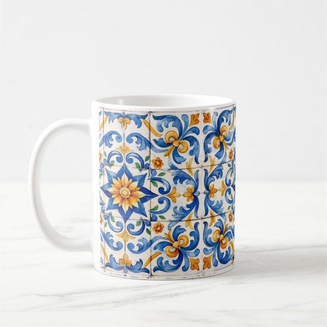 Azulejo Caffeine Transport Unit Coffee Mug (Left)
