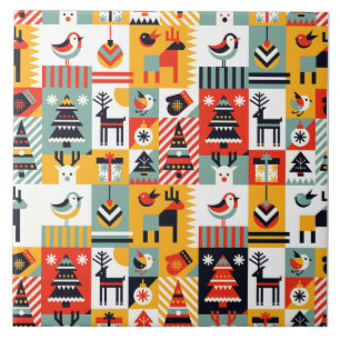 Azulejo Lisbon Patterned Talavera Ceramic Design  Ceramic Tile