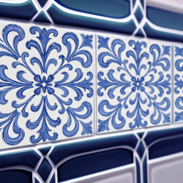 Azulejo Lisbon Patterned Talavera Ceramic Design Ceramic Tile (Creator Uploaded)