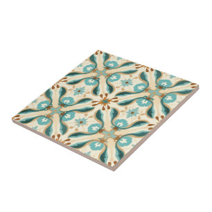 Azulejo Minty Mocha Mosaic Ceramic Tile