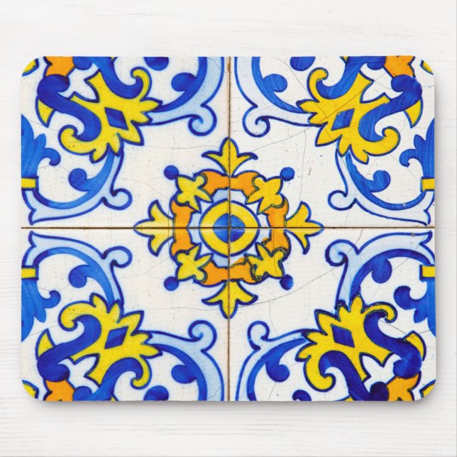 Azulejo Panel Tiles Mouse Pad (Front)