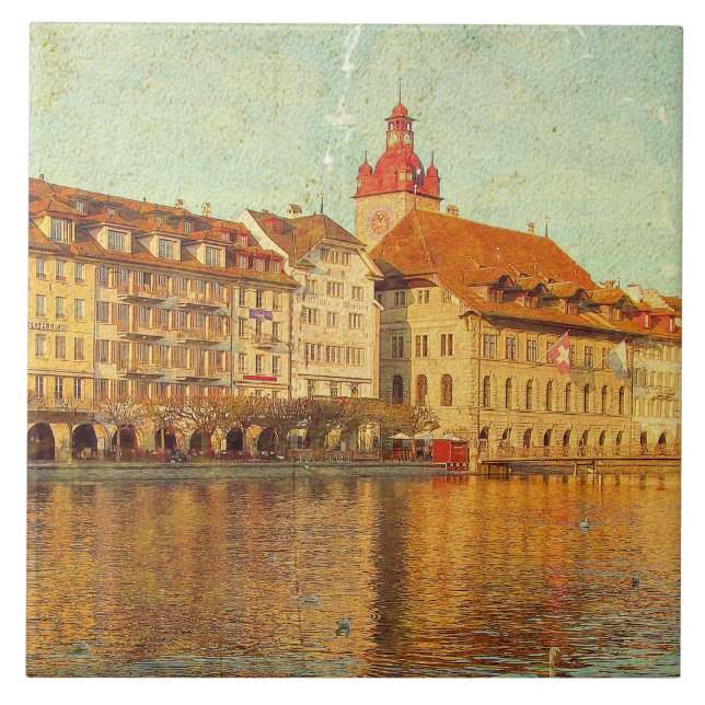 Azulejo Polaroids from Lucerne Ceramic Tile (Front)