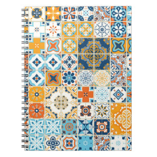 Azulejo Portuguese Tiles: Multicolor Vintage Notebook