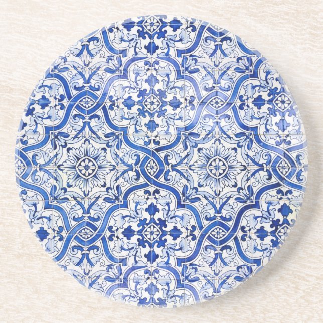 Azulejo Sandstone Coaster (Front)