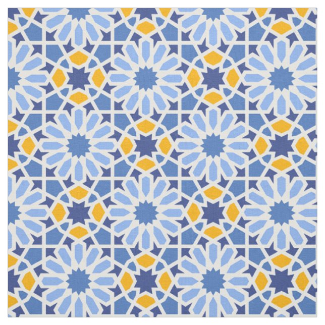 Azulejo Talavera Tile Fabric (Swatch)