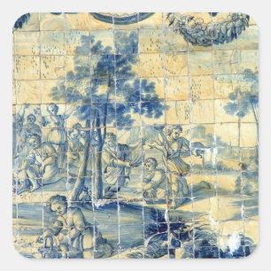 Azulejo tile square sticker