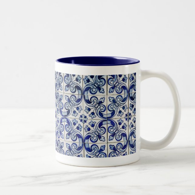 Azulejo Two-Tone Coffee Mug (Right)